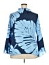 Dennis by Dennis Basso 100% Polyester Blue 3/4 Sleeve Blouse Size 18W - photo 2