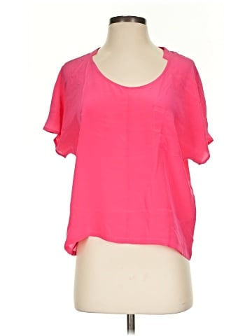 Club Monaco Short Sleeve Silk Top (view 1)