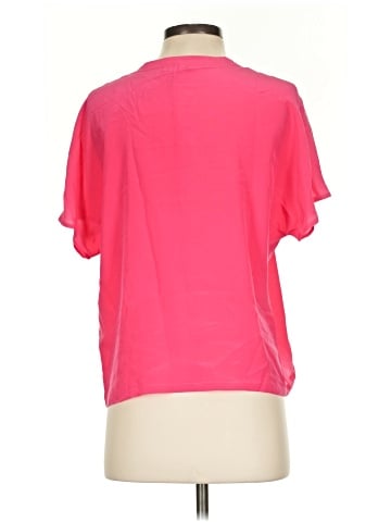 Club Monaco Short Sleeve Silk Top (view 2)