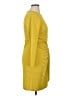 Donna Morgan Solid Yellow Casual Dress Size 14 (petite) - photo 4