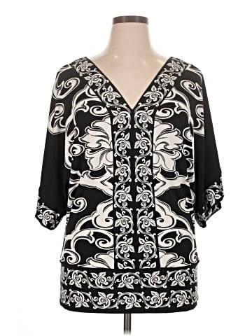 White House Black Market 3/4 Sleeve Blouse (view 1)