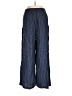 H By Halston 100% Linen Stripes Blue Linen Pants Size 10 - photo 2