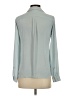 Ann Taylor LOFT 100% Polyester Solid Gray Long Sleeve Blouse Size XS - photo 2