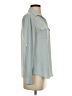 Ann Taylor LOFT 100% Polyester Solid Gray Long Sleeve Blouse Size XS - photo 4