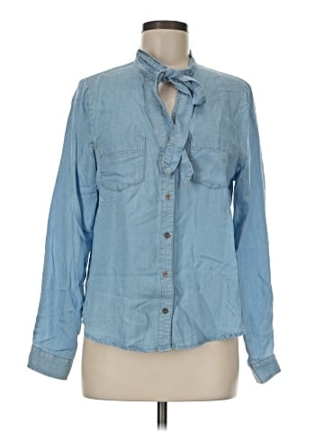 Haute Monde Long Sleeve Button-Down Shirt (view 1)