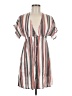 Pull&Bear Stripes Gray Casual Dress Size M - photo 1