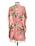 Express Outlet 100% Polyester Tropical Pink Casual Dress Size S - photo 2