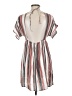 Pull&Bear Stripes Gray Casual Dress Size M - photo 2
