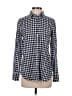 J.Crew Checkered-gingham Blue Long Sleeve Button-Down Shirt Size 4 - photo 1