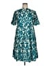 Unbranded 100% Polyester Teal Casual Dress Size 1X - photo 1