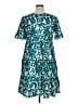 Unbranded 100% Polyester Teal Casual Dress Size 1X - photo 2