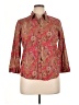 Chaps 100% Cotton Paisley Red 3/4 Sleeve Button-Down Shirt Size XL (petite) - photo 1