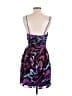 Cache 100% Silk Animal Print Purple Cocktail Dress Size 4 - photo 2