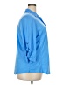 Just My Size Blue 3/4 Sleeve Button-Down Shirt Size 2X Plus - photo 4