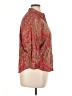 Chaps 100% Cotton Paisley Red 3/4 Sleeve Button-Down Shirt Size XL (petite) - photo 4