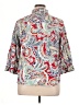 Chaps Paisley Blue 3/4 Sleeve Button-Down Shirt Size 1X - photo 2