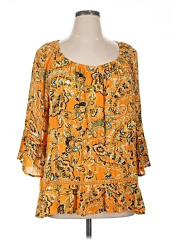 Fever 3/4 Sleeve Blouse (view 1)