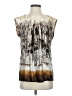 PREMISE 100% Silk Brown Sleeveless Silk Top Size M - photo 1