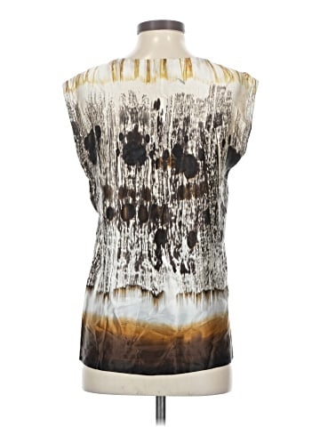 PREMISE Sleeveless Silk Top (view 2)