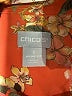 Chico's 100% Modal Floral Orange Long Sleeve Blouse Size XL (3) - photo 7
