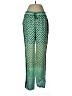 Hale Bob Print Green Casual Pants Size M - photo 1