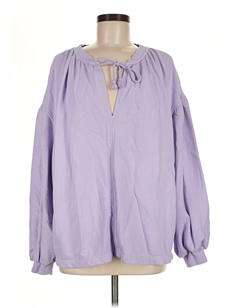Pre-owned Aerie Sweatshirt In Purple