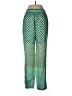 Hale Bob Print Green Casual Pants Size M - photo 2