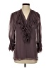 Catherine Malandrino 100% Silk Gray blouse Size 2 - photo 1
