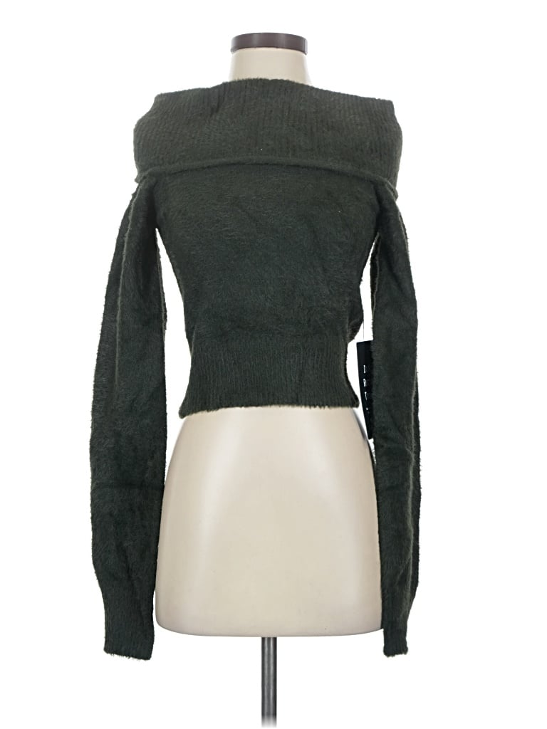 Lulus Turtleneck Sweater In Green