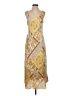 Drew 100% Polyester Paisley Gold Casual Dress Size S - photo 1