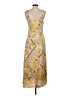 Drew 100% Polyester Paisley Gold Casual Dress Size S - photo 2