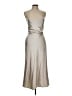 Assorted Brands Metallic Silver Cocktail Dress Size L - photo 1