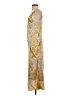 Drew 100% Polyester Paisley Gold Casual Dress Size S - photo 5