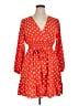 Unbranded 100% Polyester Polka Dots Red Casual Dress Size 0X - photo 1