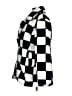 Adika Checkered-gingham Black Coat Size M - photo 5