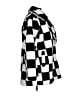 Adika Checkered-gingham Black Coat Size M - photo 4