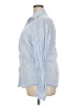 Reiss 100% Linen Stripes Blue Long Sleeve Button-Down Shirt Size XXL - photo 5