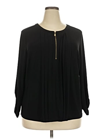 Roz & Ali Long Sleeve Blouse (view 1)