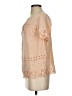 J.Crew 100% Silk Tan Short Sleeve Silk Top Size 0 - photo 5