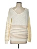 Heartloom Stripes Ivory Pullover Sweater Size M - photo 1