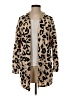 Cozy Casuals Animal Print Tan Cardigan Size S - photo 1