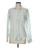 Frank & Eileen 100% Linen Green Long Sleeve Button-Down Shirt Size M - photo 1