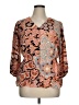East Adeline Paisley Orange 3/4 Sleeve Blouse Size 0X - photo 1