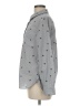 Old Navy 100% Cotton Hearts Gray Long Sleeve Button-Down Shirt Size M - photo 5