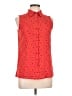 Notations Polka Dots Red Sleeveless Blouse Size L - photo 1