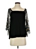 Akemi + Kin 100% Rayon Black 3/4 Sleeve Top Size XS - photo 1