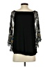 Akemi + Kin 100% Rayon Black 3/4 Sleeve Top Size XS - photo 2