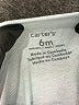 Carter's 100% Cotton Solid Teal Long Sleeve Onesie 3-6 MO / 6 MO - photo 3