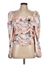 Express 100% Polyester Pink 3/4 Sleeve Blouse Size L - photo 1