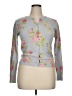 Silx Floral Gray Cardigan Size XL - photo 1